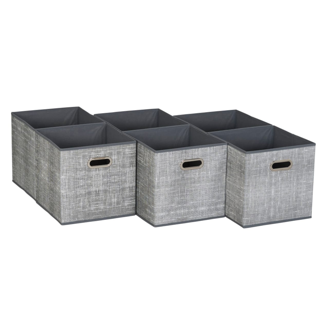 6 Pack Household Essentials 11" Fabric Storage Bins